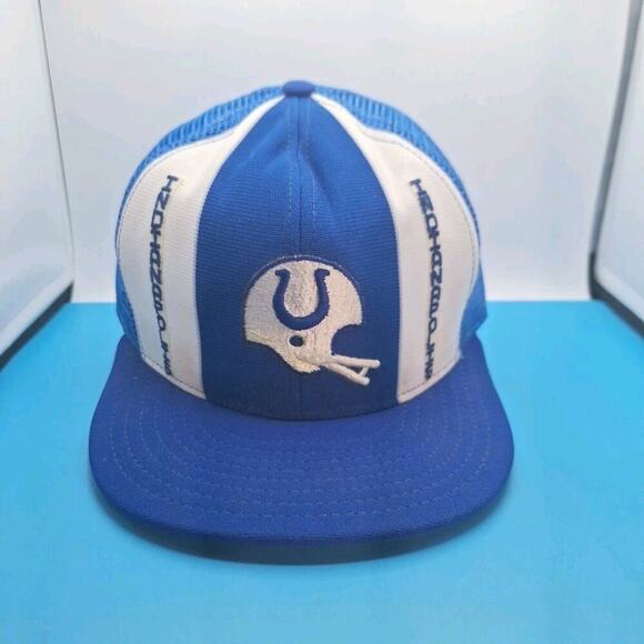 lucky stripes Other - Indianapolis Colts AJD Lucky Stripes NFL Vintage 80s Trucker Snapback Hat Cap